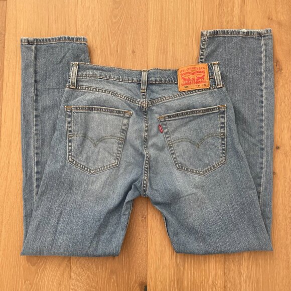 Levi’s Jeans Mens 31x32 505 Regular Stretch Denim Ocean Blues Straight 005052378 - Picture 6 of 16